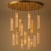 Audubon Crystal Round Chandelier 40"